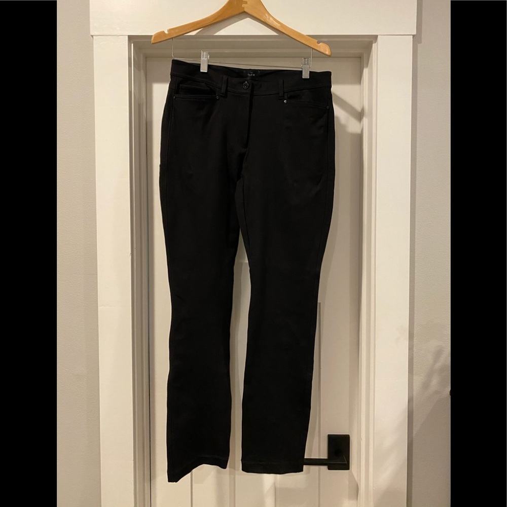 WHBM Black Ponte 5 pocket Pants Size 8
